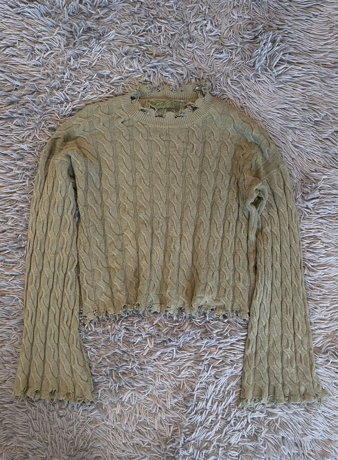 Japanese Brand × Vintage Avant garde distressed Y2K vintage sweater Size M / US 6-8 / IT 42-44 - 1 Thumbnail