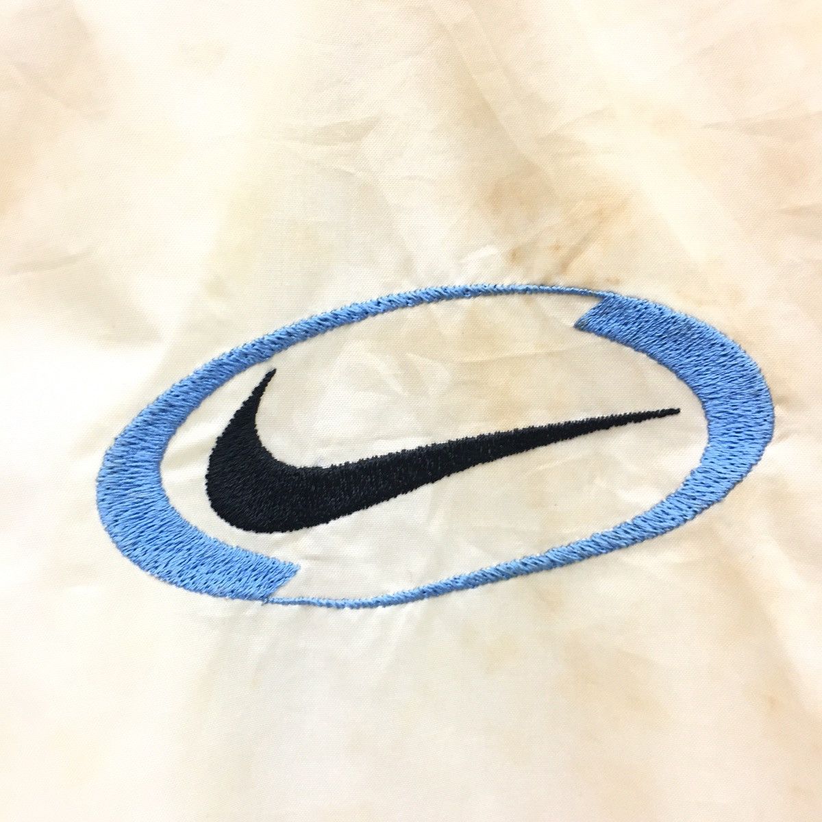 Nike × Vintage Vintage 2-Tone 90s Nike Big Swoosh Logo Jacket Size US L / EU 52-54 / 3 - 7 Thumbnail