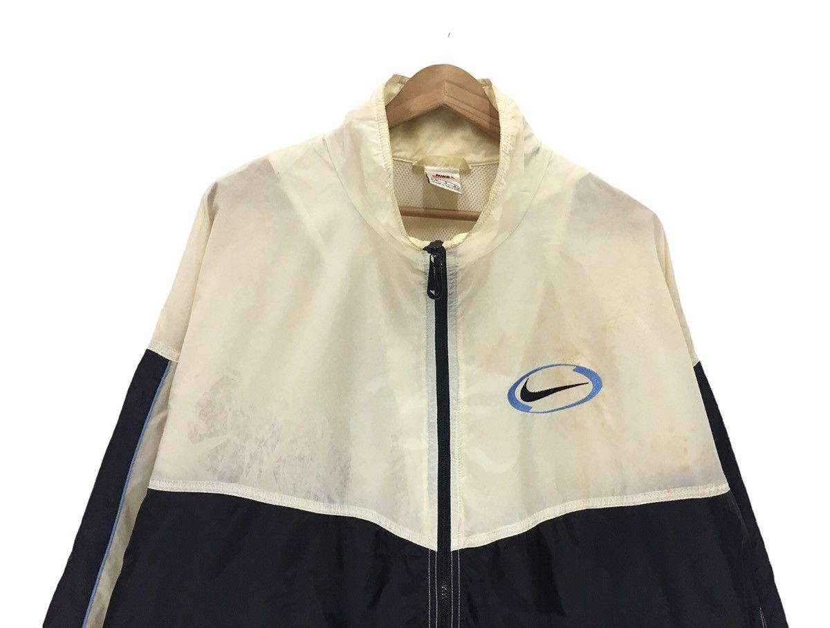 Nike × Vintage Vintage 2-Tone 90s Nike Big Swoosh Logo Jacket Size US L / EU 52-54 / 3 - 4 Thumbnail