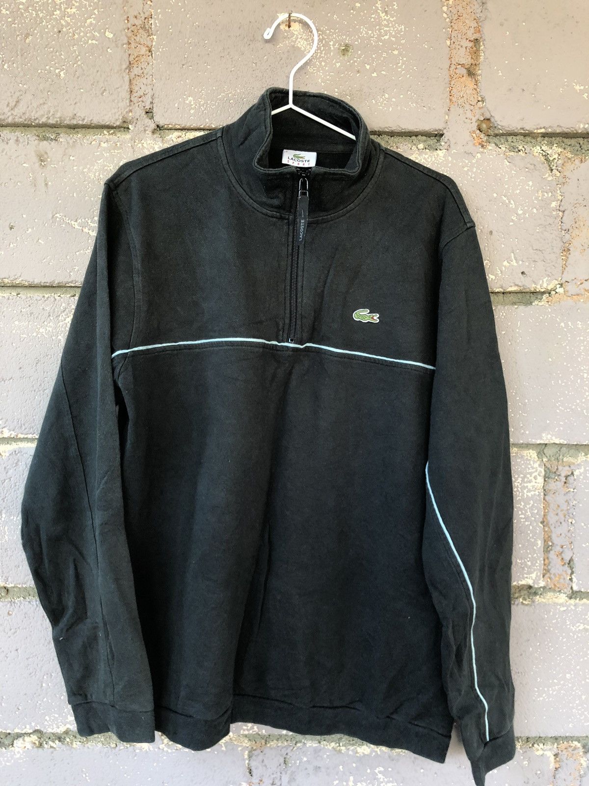 image of 90's Vintage Lacoste Sweater in Black, Men's (Size XL)