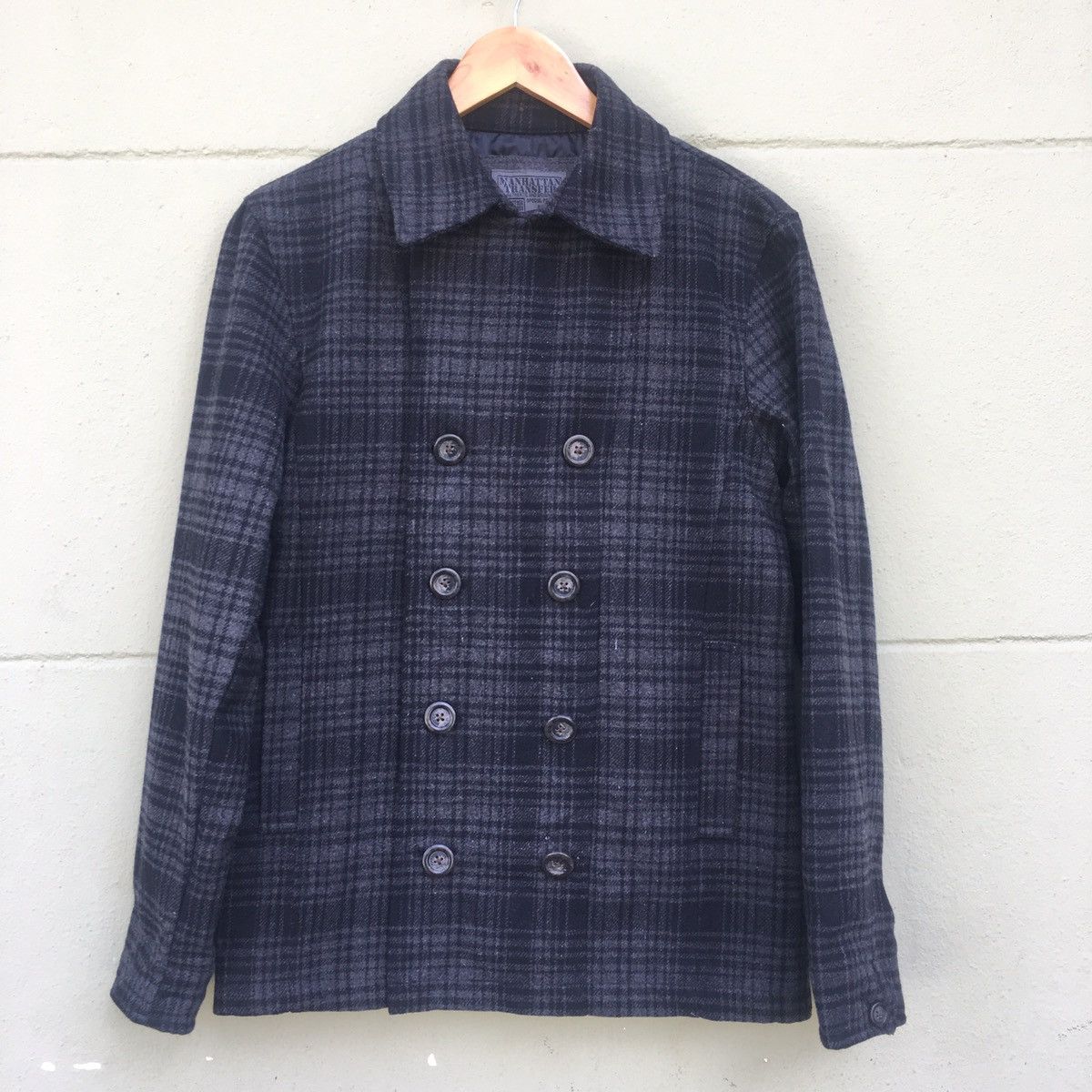 Japanese Brand Manhattan Double Breast Wool Coat Size US M / EU 48-50 / 2 - 1 Thumbnail