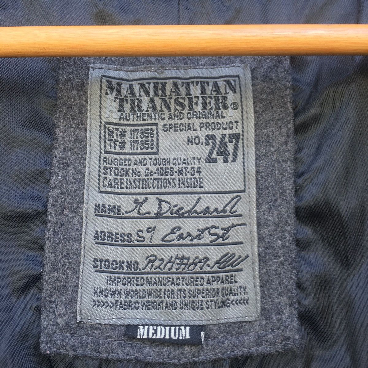 Japanese Brand Manhattan Double Breast Wool Coat Size US M / EU 48-50 / 2 - 8 Thumbnail