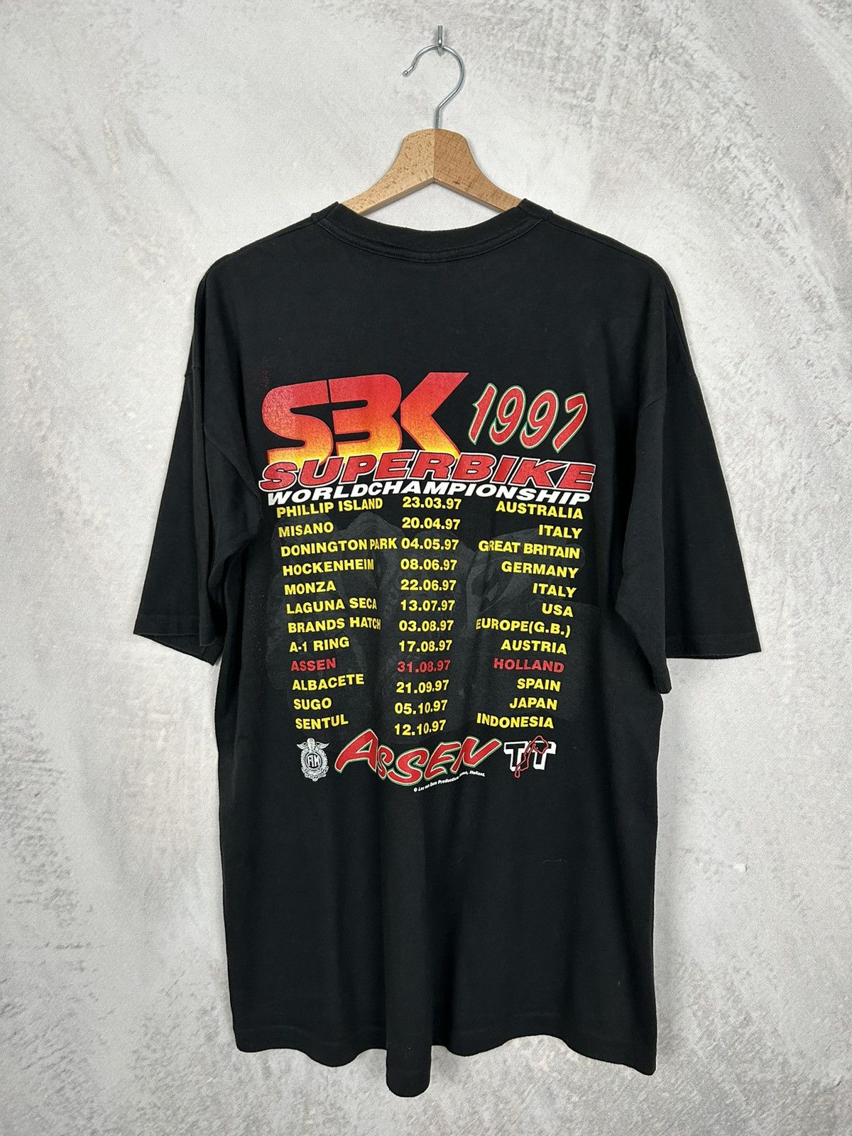 Vintage Vintage Superbike 1997 Rare Motorsport Racing Tee Hype Rare Size US XL / EU 56 / 4 - 4 Thumbnail
