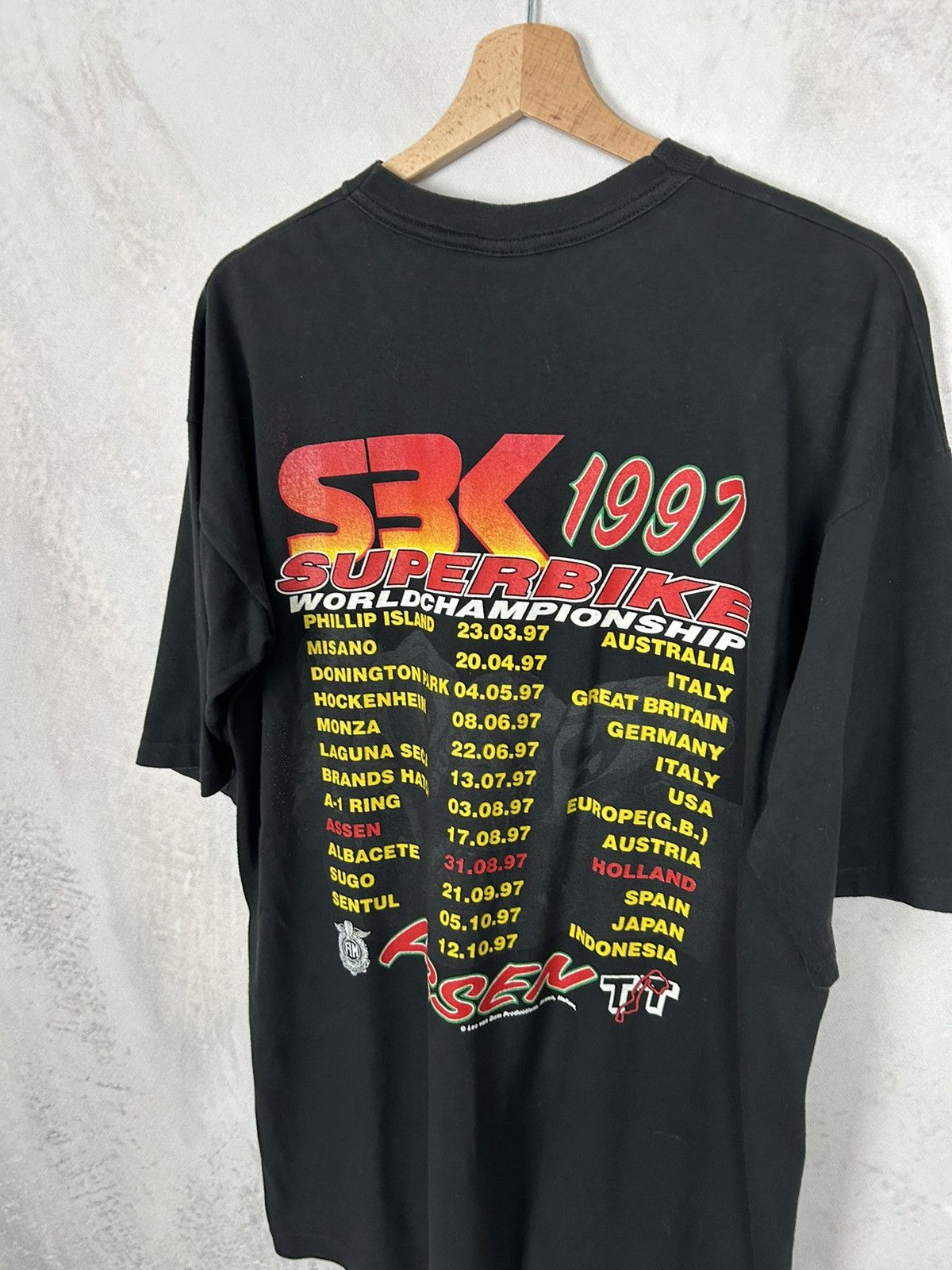 Vintage Vintage Superbike 1997 Rare Motorsport Racing Tee Hype Rare Size US XL / EU 56 / 4 - 5 Thumbnail