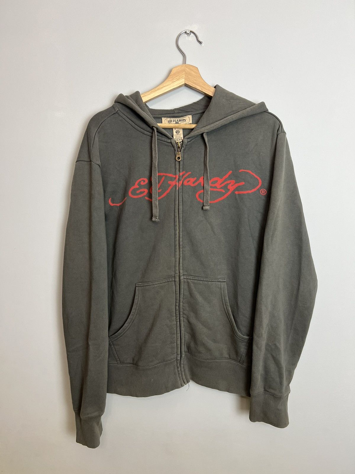 Ed Hardy Rare Ed Hardy by Christian Audigier Dog Drip Hype Y2K Hoodie Size US M / EU 48-50 / 2 - 2 Thumbnail
