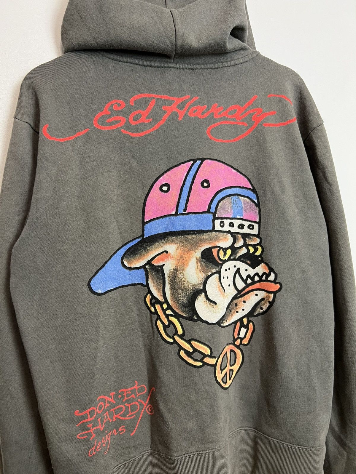 Ed Hardy Rare Ed Hardy by Christian Audigier Dog Drip Hype Y2K Hoodie Size US M / EU 48-50 / 2 - 3 Thumbnail