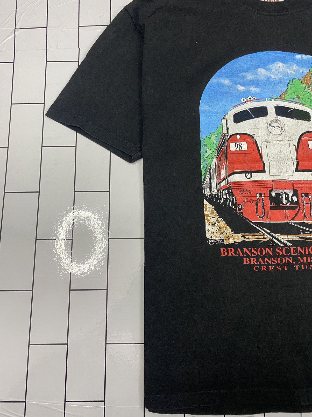 Vintage Vintage Branson Scenic Photo Print T-Shirt Size US L / EU 52-54 / 3 - 4 Thumbnail