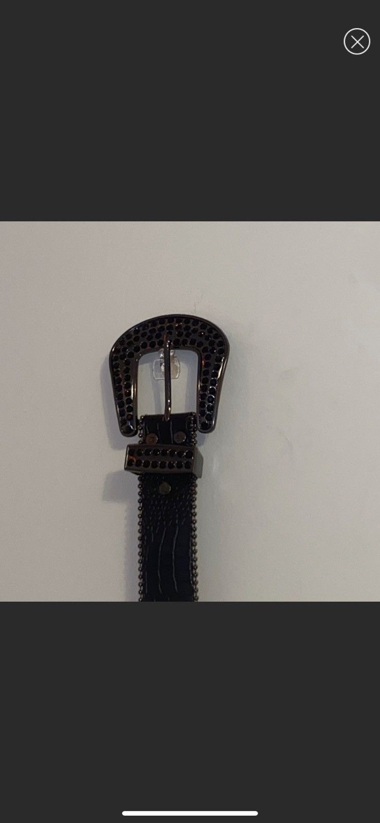 Japanese Brand × Vintage Vintage like custom Belt Chrome Y2k Crystals Silver Size ONE SIZE - 5 Thumbnail
