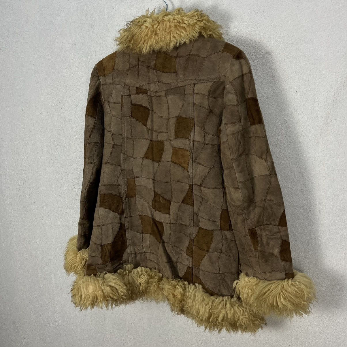 Japanese Brand VINTAGE GENUINE LEATHER MINK FUR LINING PATCH WORK STYLE Size US M / EU 48-50 / 2 - 9 Thumbnail