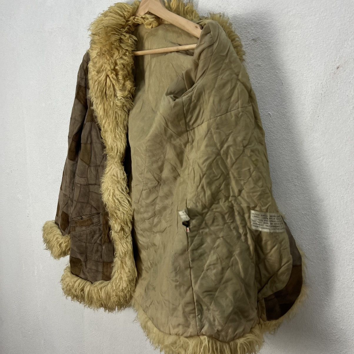 Japanese Brand VINTAGE GENUINE LEATHER MINK FUR LINING PATCH WORK STYLE Size US M / EU 48-50 / 2 - 12 Thumbnail