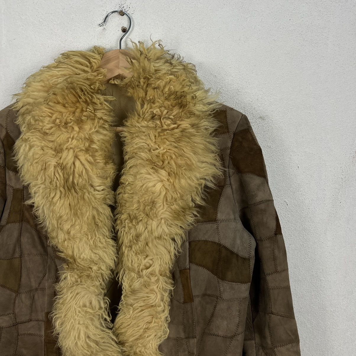 Japanese Brand VINTAGE GENUINE LEATHER MINK FUR LINING PATCH WORK STYLE Size US M / EU 48-50 / 2 - 6 Thumbnail