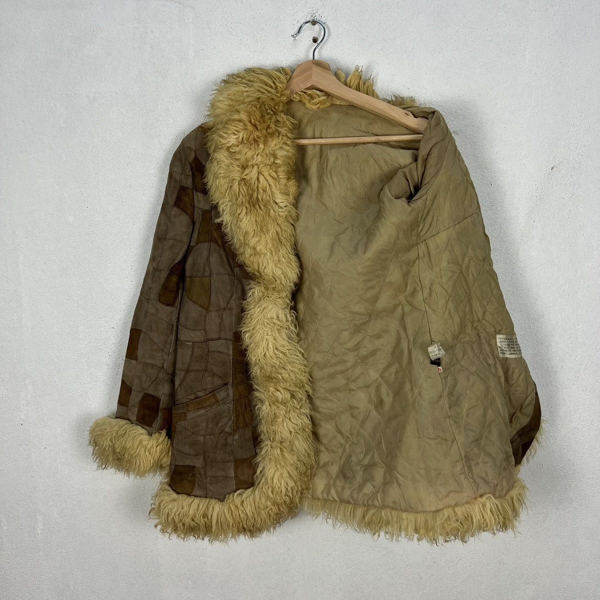 Japanese Brand VINTAGE GENUINE LEATHER MINK FUR LINING PATCH WORK STYLE Size US M / EU 48-50 / 2 - 11 Thumbnail