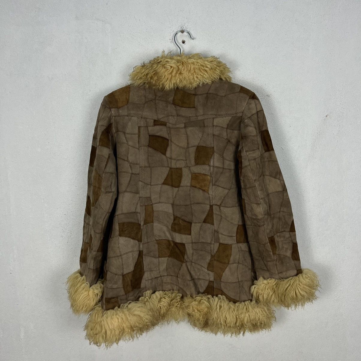 Japanese Brand VINTAGE GENUINE LEATHER MINK FUR LINING PATCH WORK STYLE Size US M / EU 48-50 / 2 - 8 Thumbnail
