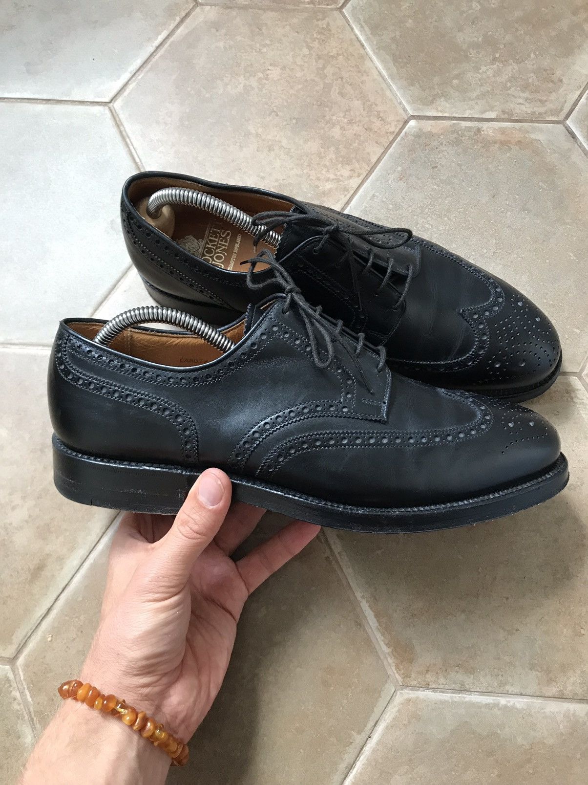 Crockett & Jones CROCKETT JONES LEATHER OXFORD SHOES | Grailed