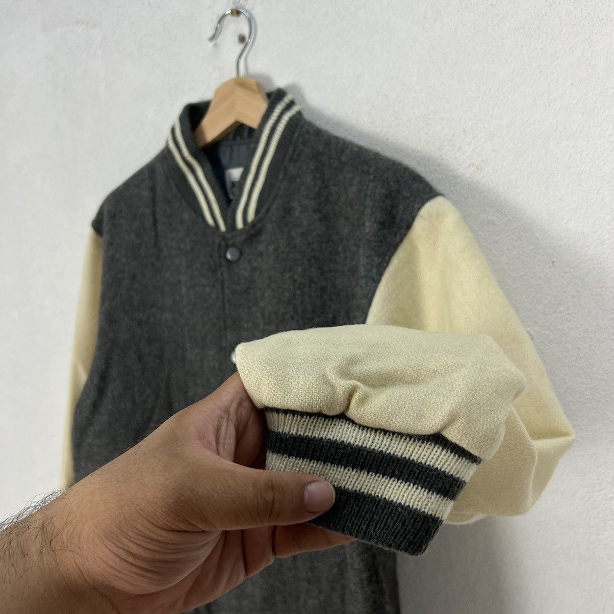 Japanese Brand VINTAGE VARSITY JACKET SUNNYPAL SPORT CASUAL Size US M / EU 48-50 / 2 - 6 Thumbnail