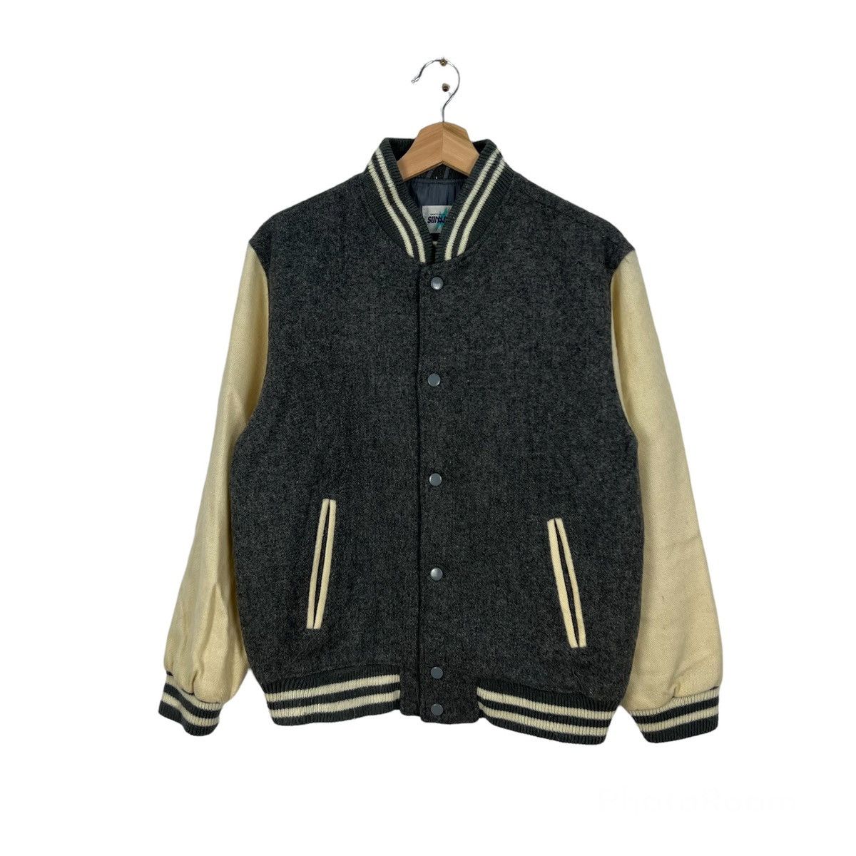 Japanese Brand VINTAGE VARSITY JACKET SUNNYPAL SPORT CASUAL Size US M / EU 48-50 / 2 - 1 Thumbnail