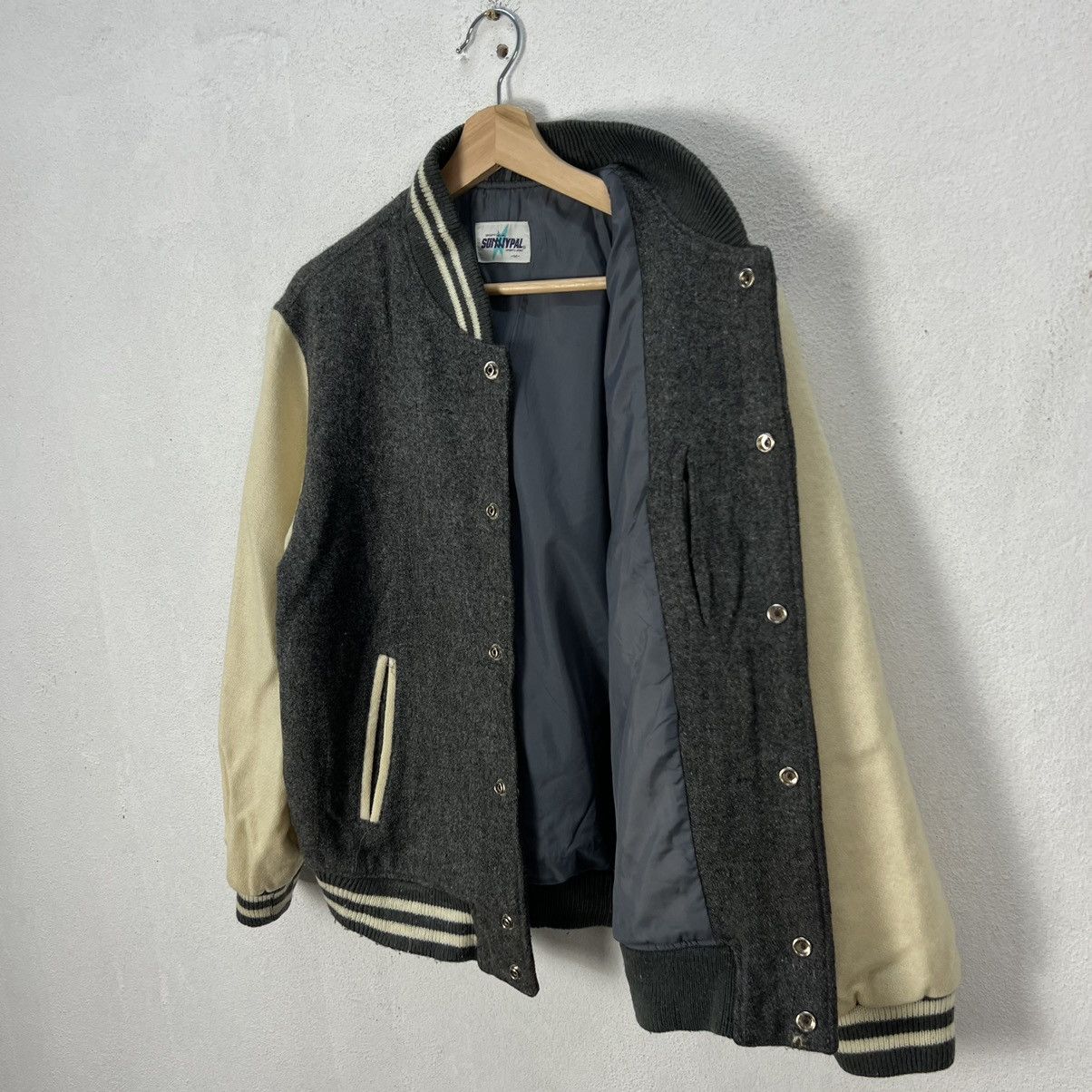 Japanese Brand VINTAGE VARSITY JACKET SUNNYPAL SPORT CASUAL Size US M / EU 48-50 / 2 - 11 Thumbnail