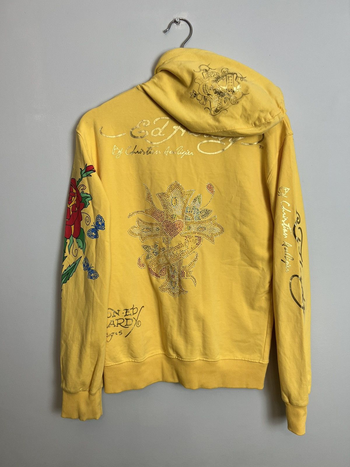 Christian Audigier Vintage Y2K Ed Hardy Floral Print By Ch. Audigier Zip hoodie Size US S / EU 44-46 / 1 - 2 Thumbnail