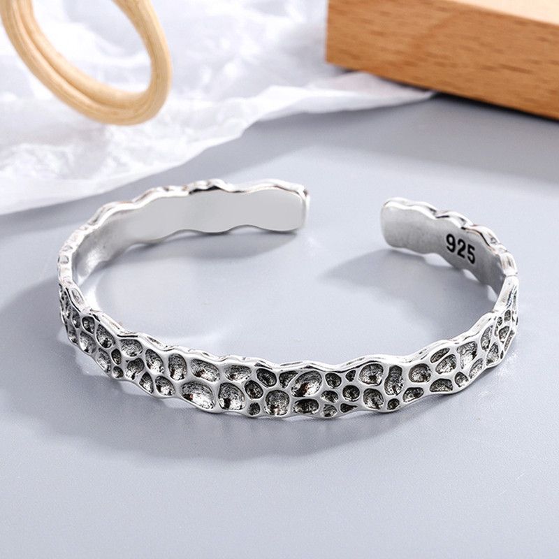 Jewelry Irregular Surface Bangles Bracelet Size ONE SIZE - 3 Thumbnail