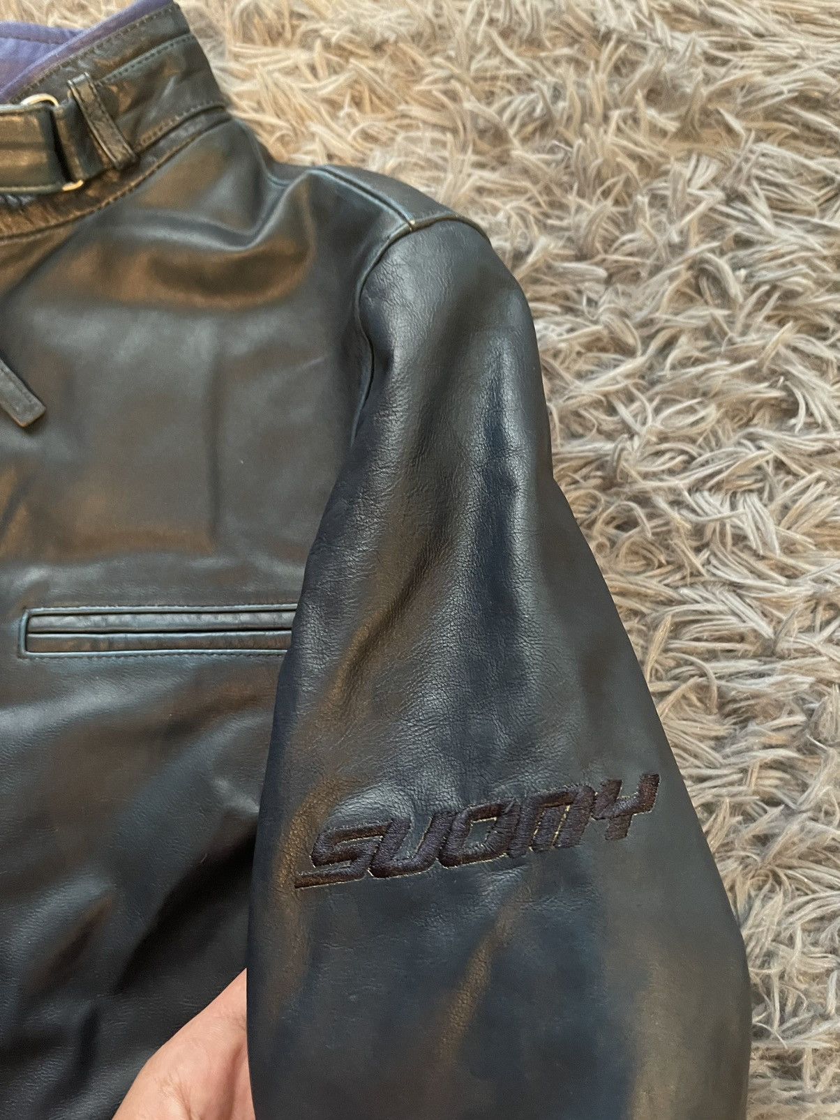 Other Suomy Y2K vintage racing biker leather jacket Size XS / US 0-2 / IT 36-38 - 8 Thumbnail