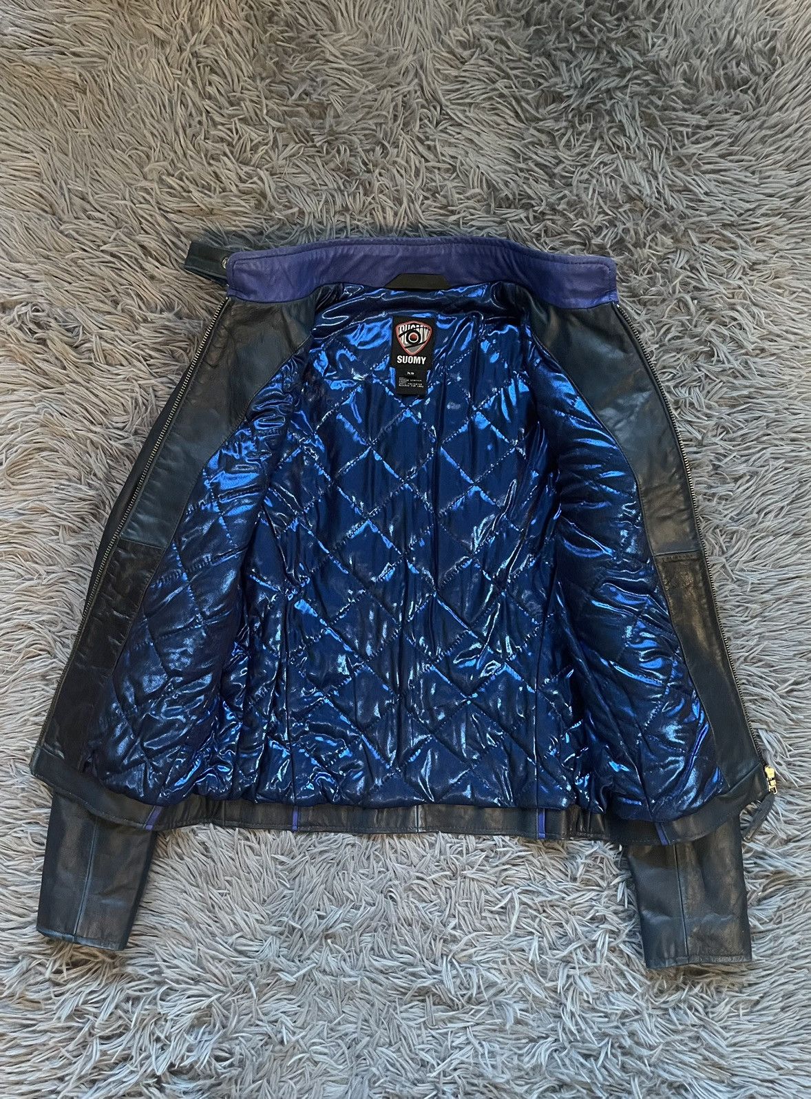 Other Suomy Y2K vintage racing biker leather jacket Size XS / US 0-2 / IT 36-38 - 1 Thumbnail
