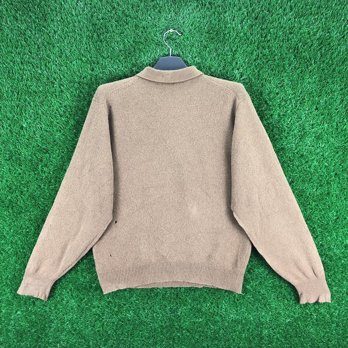 Aran Isles Knitwear Vintage 80's Wool Knit Polo Shirt Distressed by Knit Wear Size US S / EU 44-46 / 1 - 4 Thumbnail