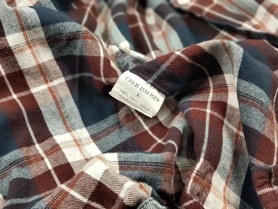 Flannel × Vintage Vintage Flannel Shirt Checkered Travis Scott Kapital Style Size US L / EU 52-54 / 3 - 10 Thumbnail