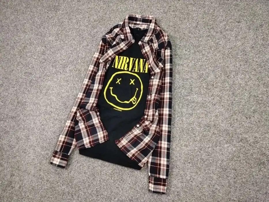 Flannel × Vintage Vintage Flannel Shirt Checkered Travis Scott Kapital Style Size US L / EU 52-54 / 3 - 2 Thumbnail