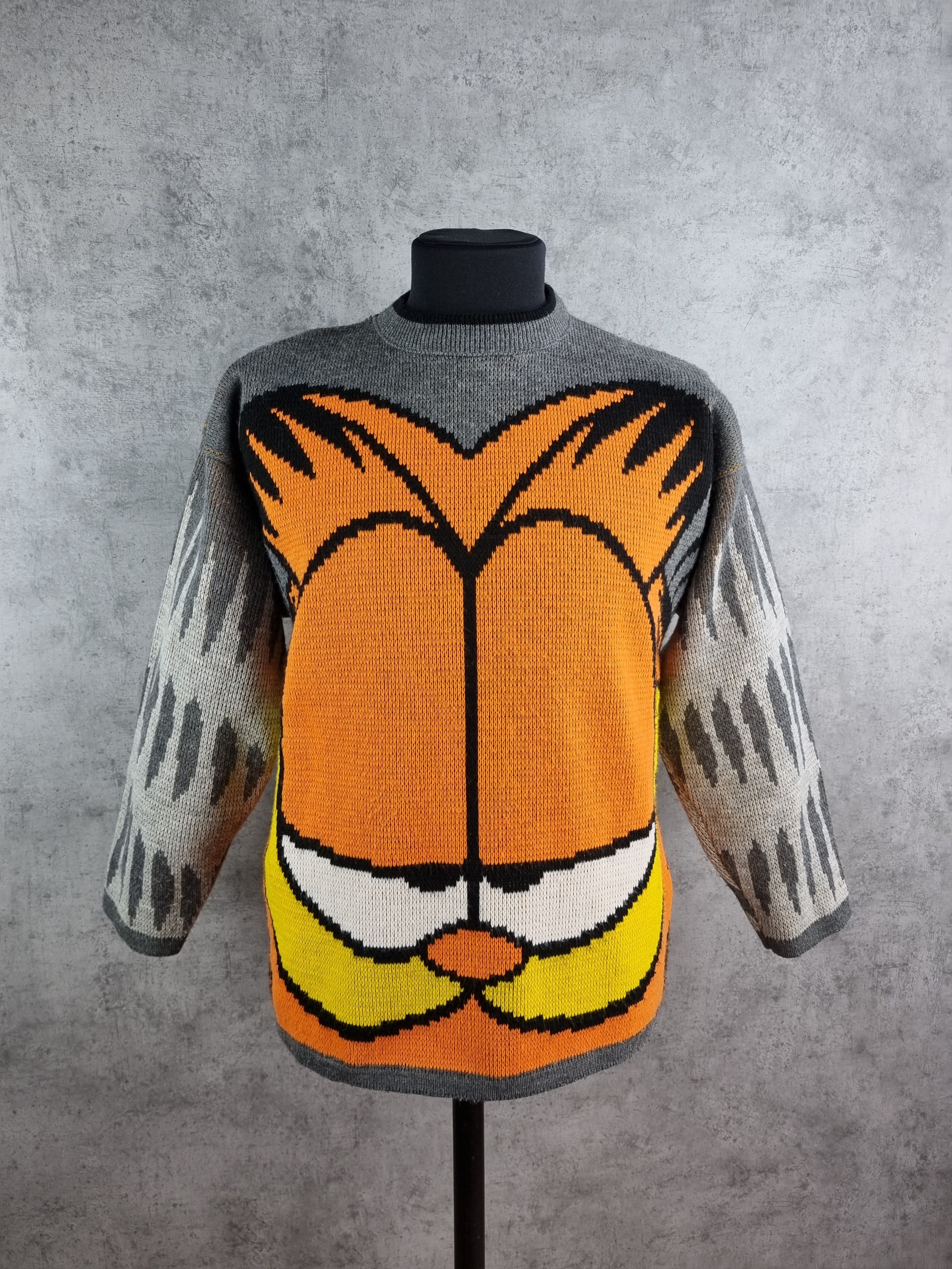 Disney Rare GARFIELD the CAT Logo Sweater Vintage Size US L / EU 52-54 / 3 - 1 Thumbnail