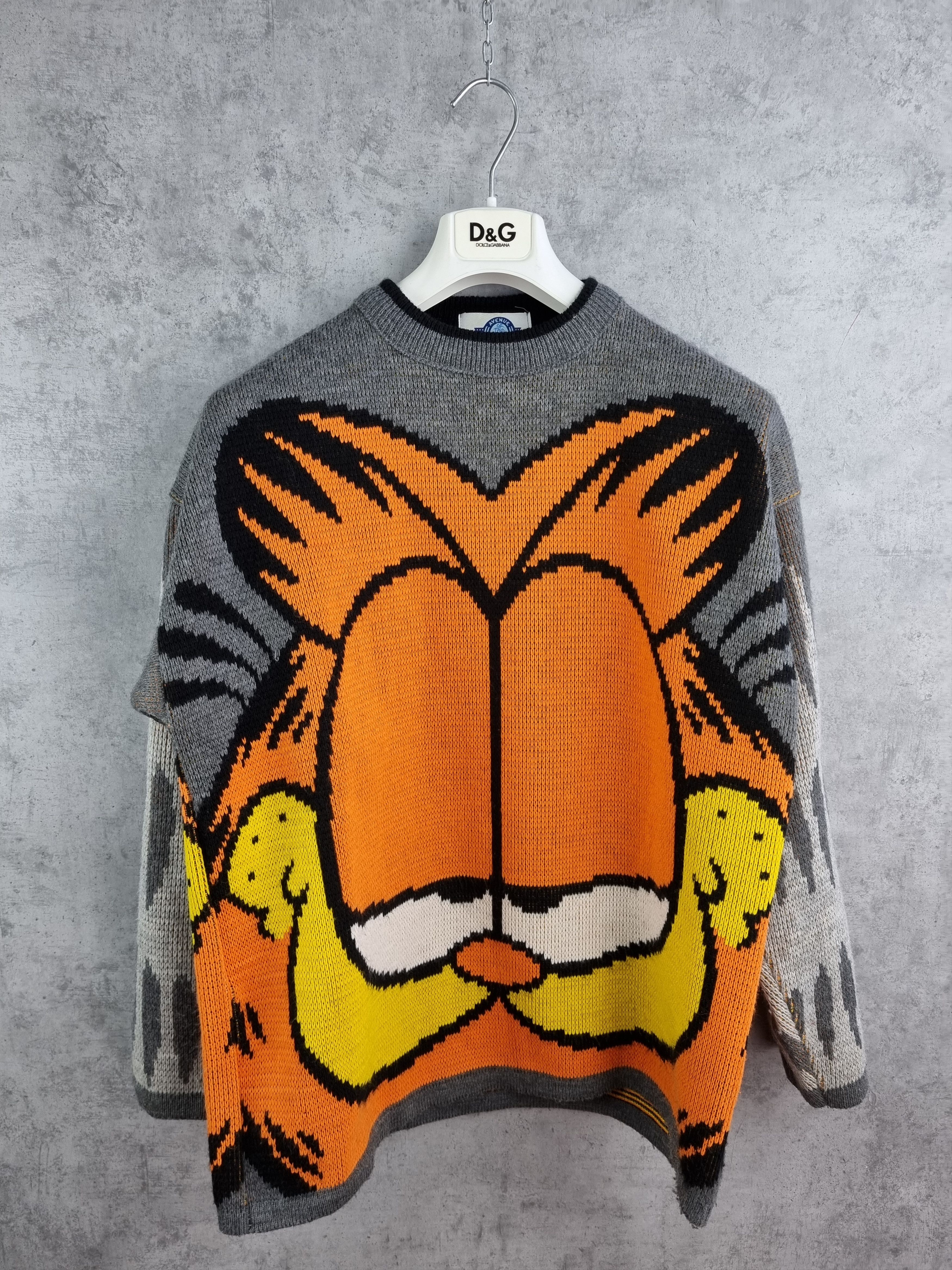 Disney Rare GARFIELD the CAT Logo Sweater Vintage Size US L / EU 52-54 / 3 - 3 Thumbnail