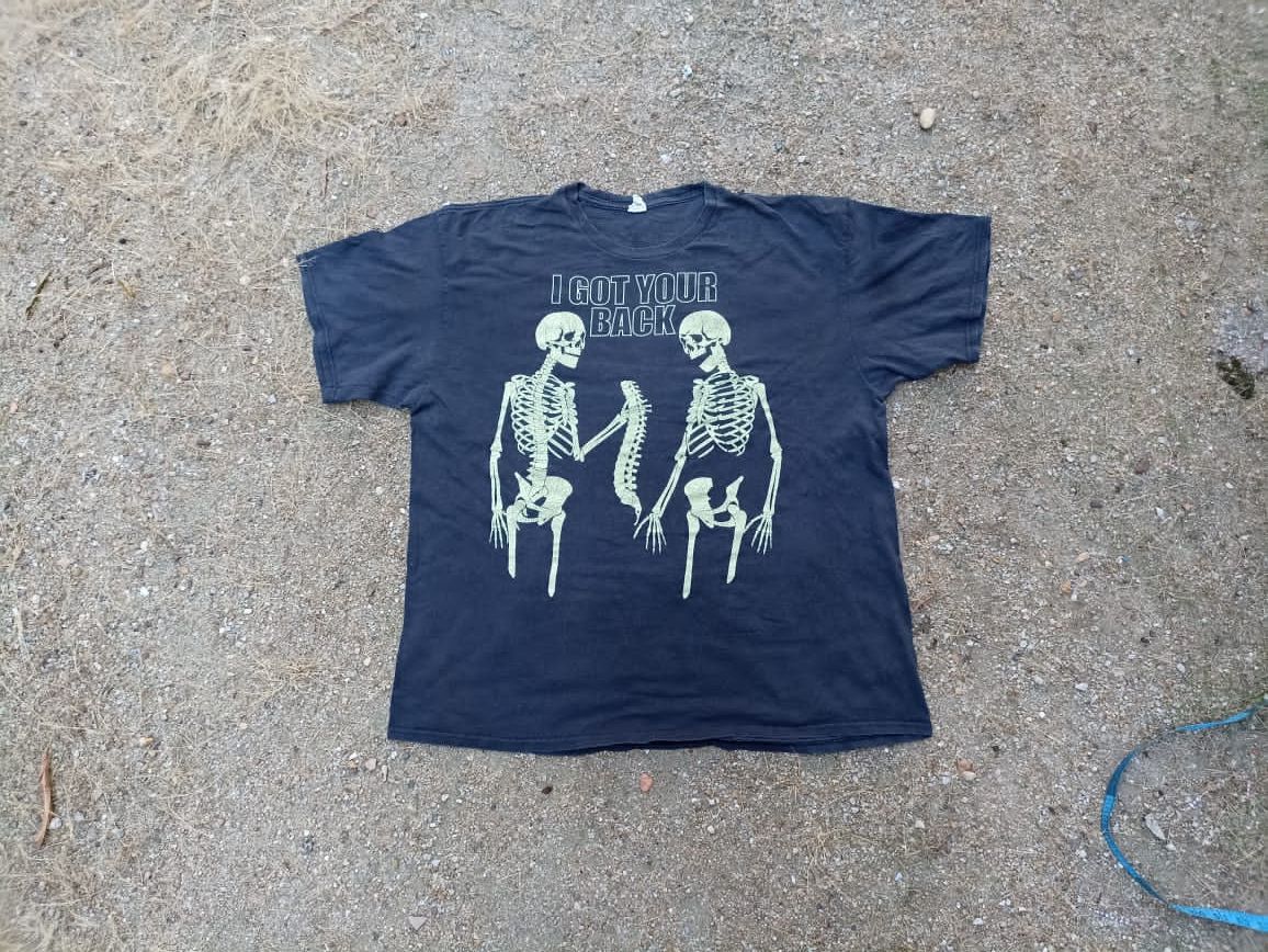 Vintage Vintage Skeleton I Got Your Back Size US XXL / EU 58 / 5 - 3 Thumbnail