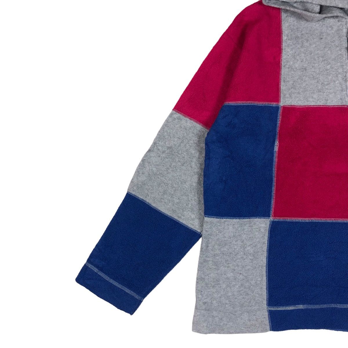 The Mountain Water Buffalo Multicolour Checkered Mountain Fleece Hoodie Size M / US 6-8 / IT 42-44 - 3 Thumbnail