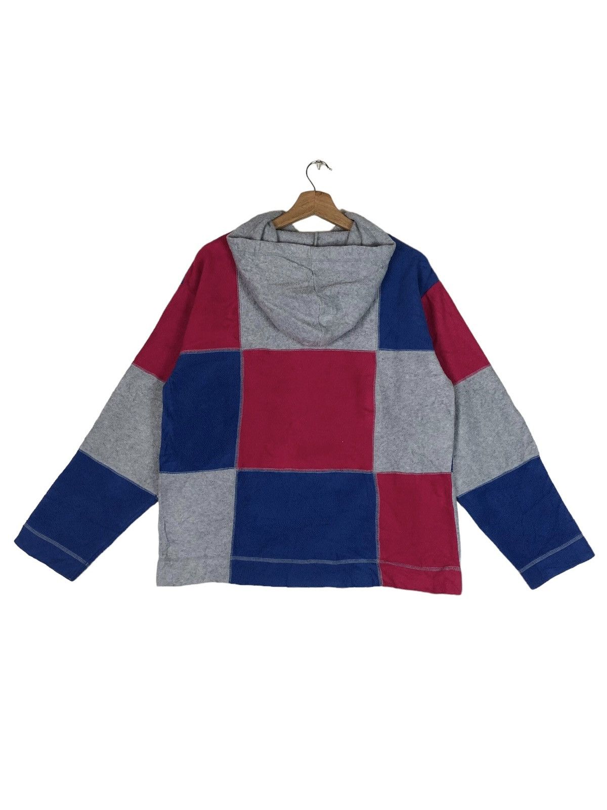 The Mountain Water Buffalo Multicolour Checkered Mountain Fleece Hoodie Size M / US 6-8 / IT 42-44 - 10 Thumbnail