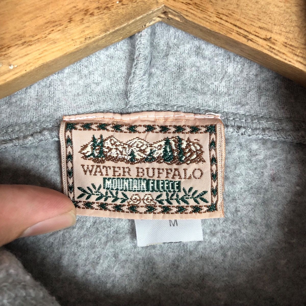 The Mountain Water Buffalo Multicolour Checkered Mountain Fleece Hoodie Size M / US 6-8 / IT 42-44 - 6 Thumbnail