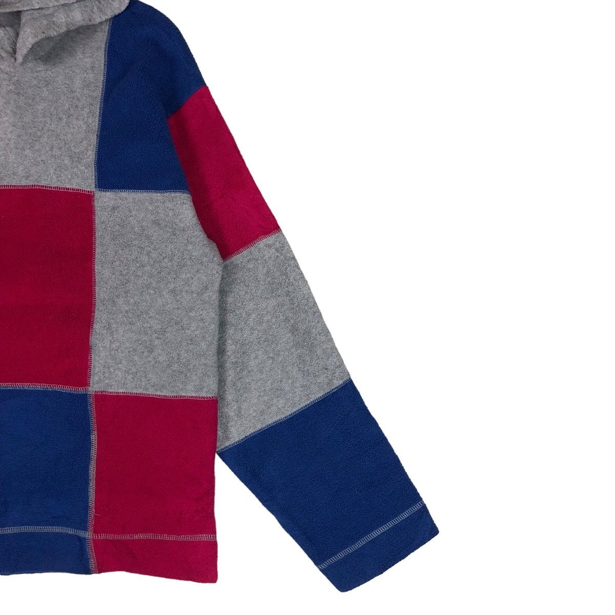 The Mountain Water Buffalo Multicolour Checkered Mountain Fleece Hoodie Size M / US 6-8 / IT 42-44 - 4 Thumbnail