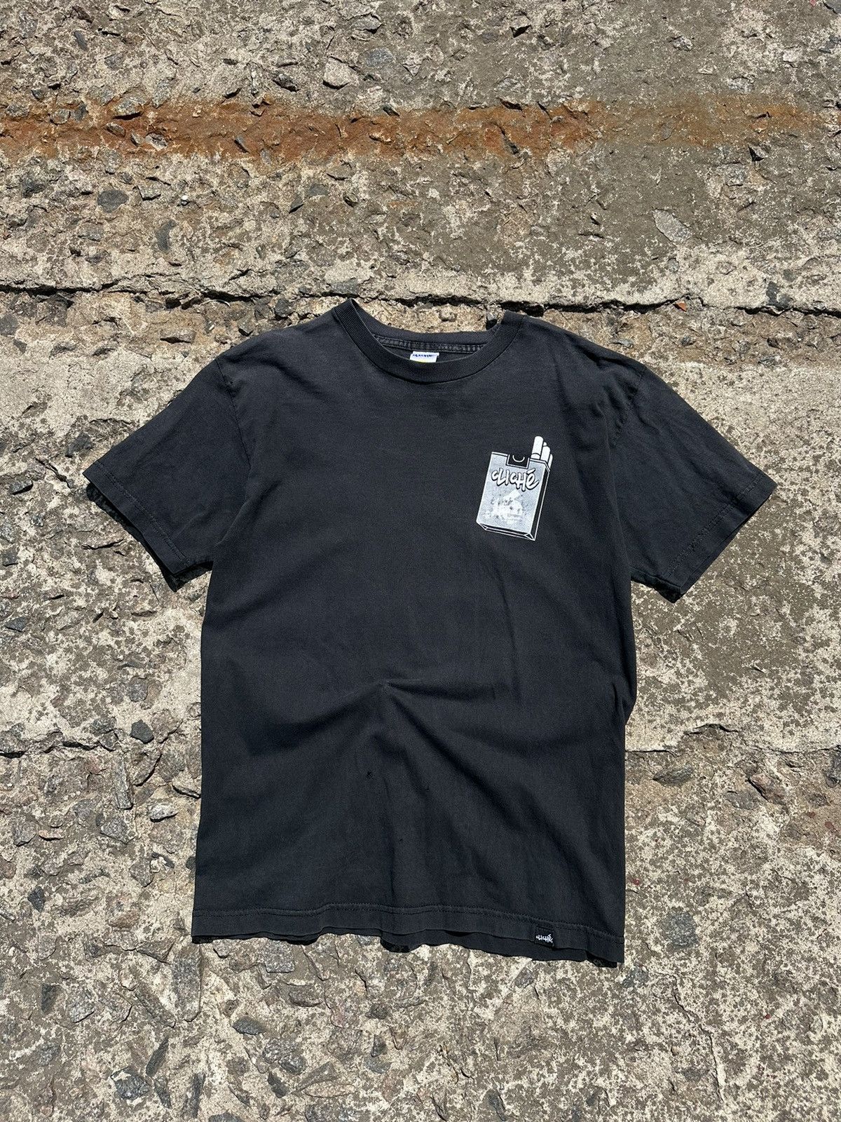 Shorty's Skateboards × Vintage Vintage Cliche Skatebords Faded T-Shirt Size US M / EU 48-50 / 2 - 1 Thumbnail