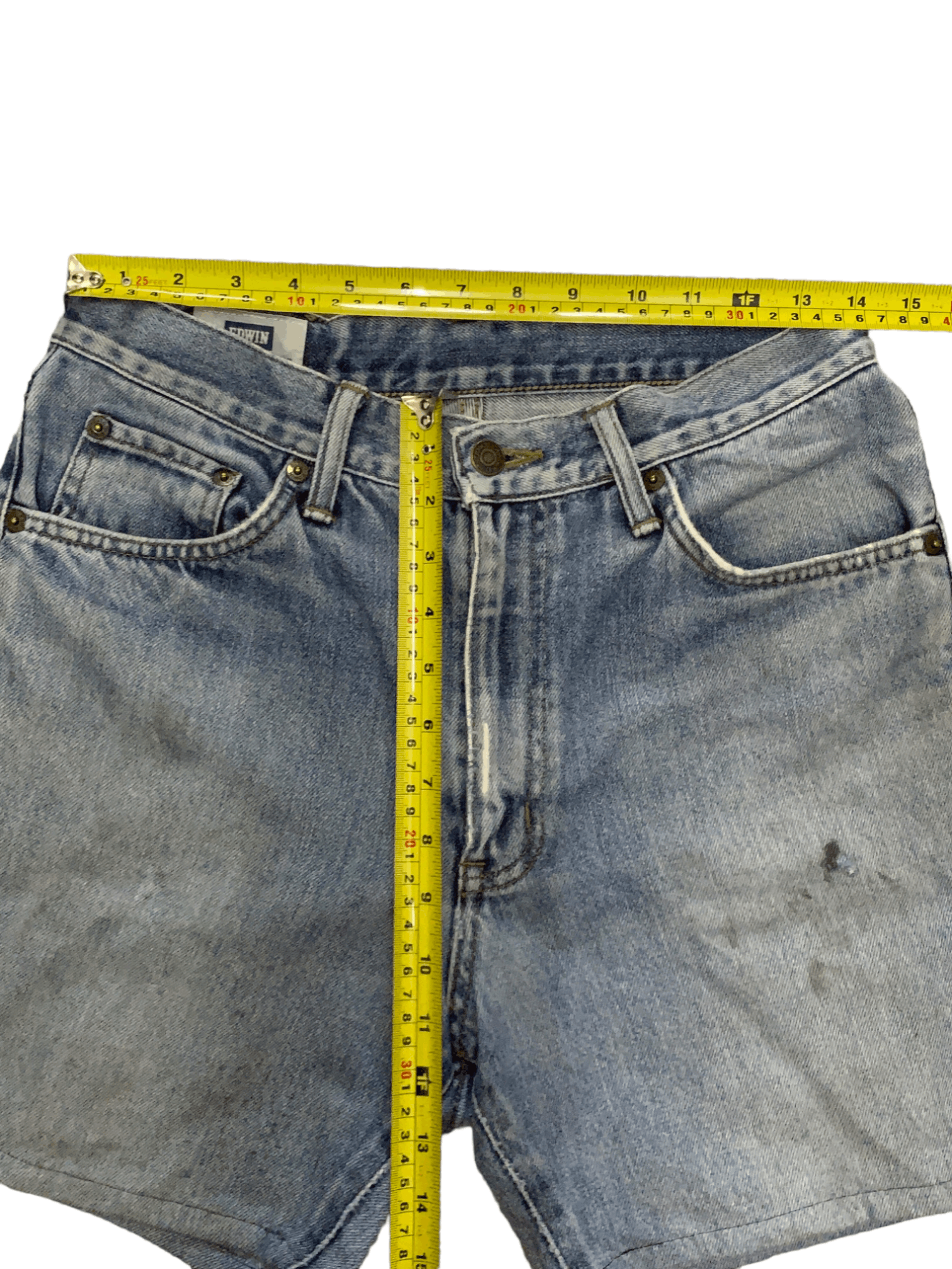 Edwin Vintage Edwin Japan Grunge Style Distressed Jean Shorts Size US 28 / EU 44 - 10 Thumbnail