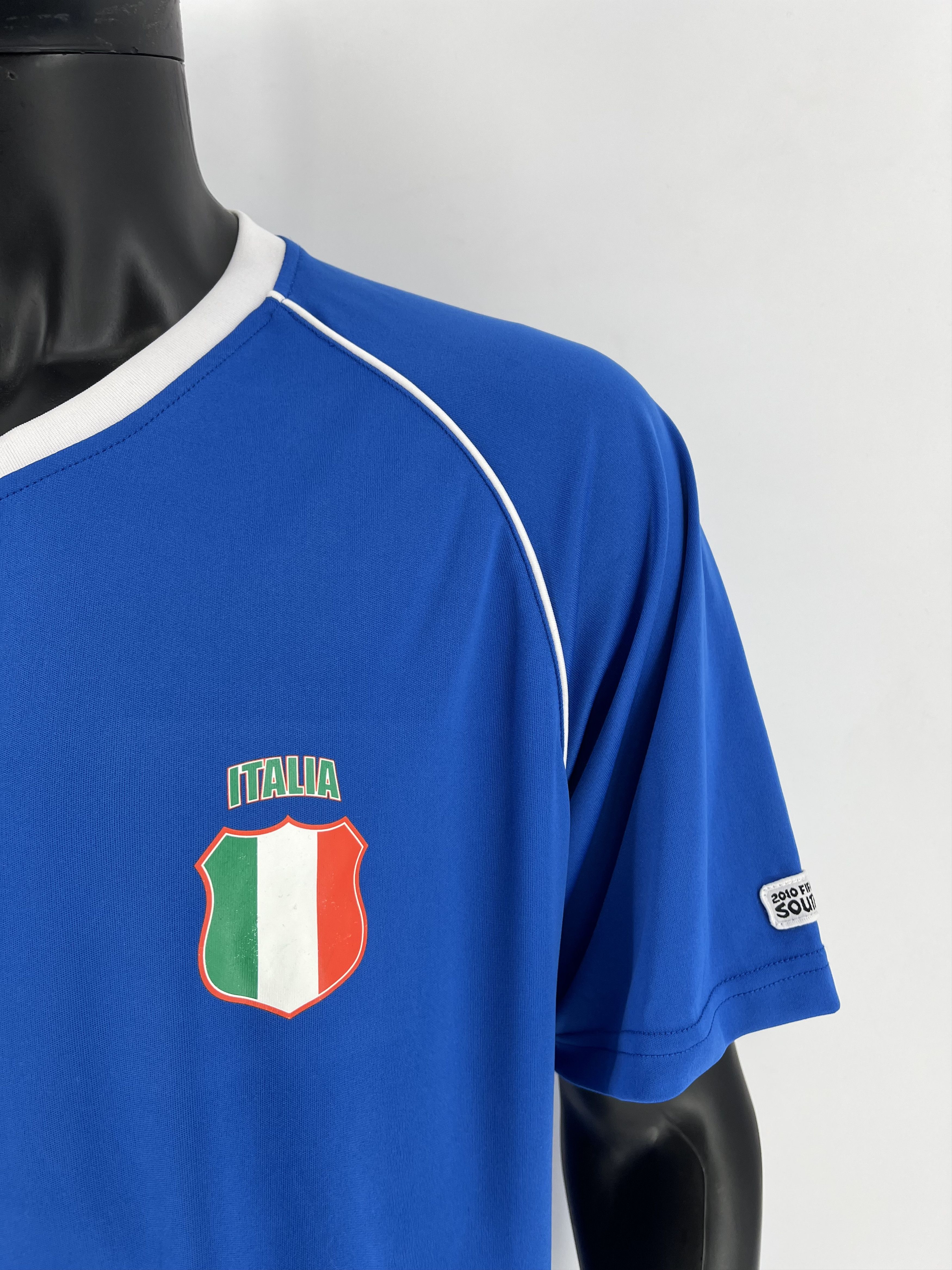 Vintage South Africa Fifa World Cup Soccer Tee 2010 ITALIA Size US XL / EU 56 / 4 - 8 Thumbnail