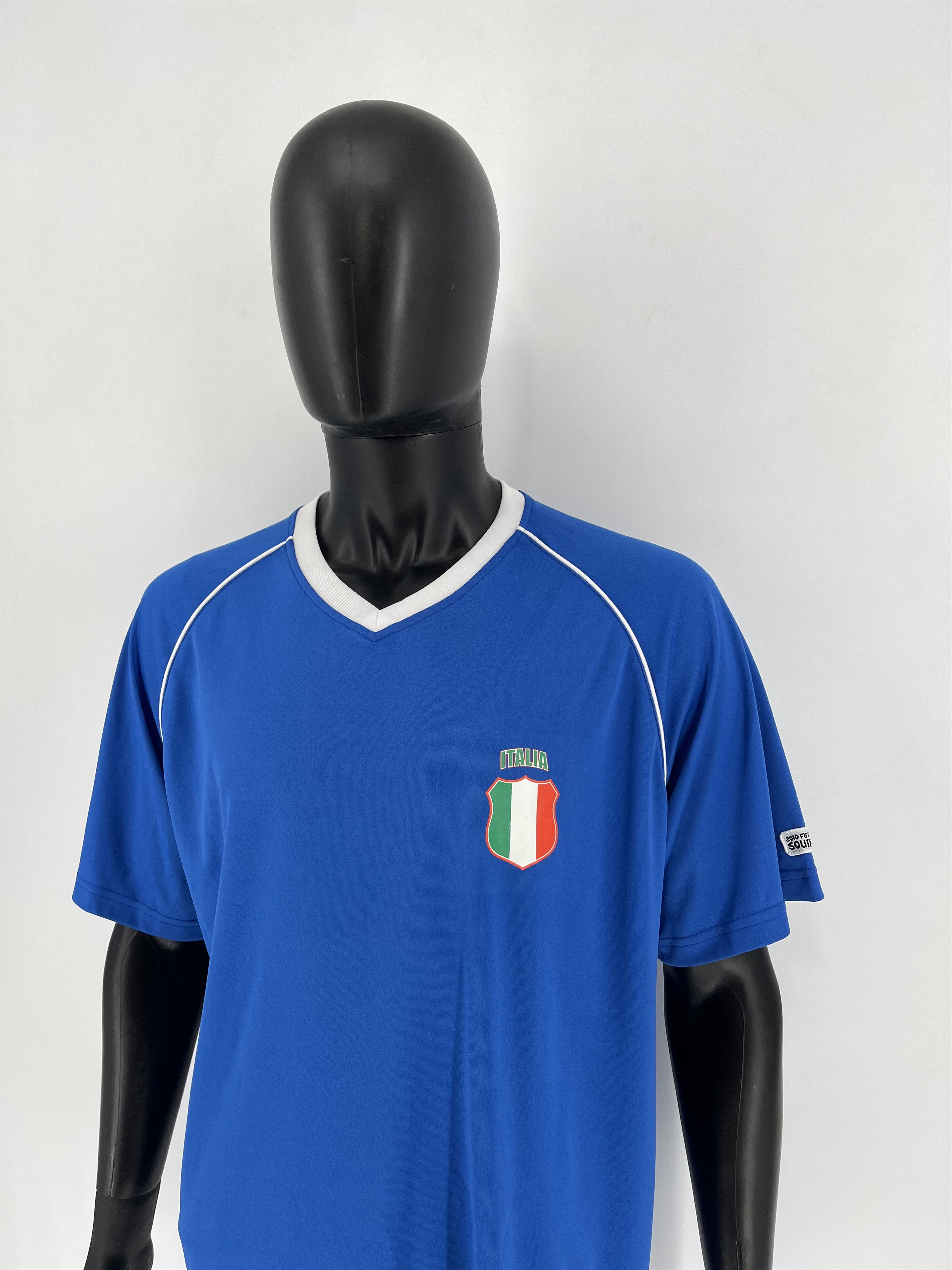 Vintage South Africa Fifa World Cup Soccer Tee 2010 ITALIA Size US XL / EU 56 / 4 - 4 Thumbnail