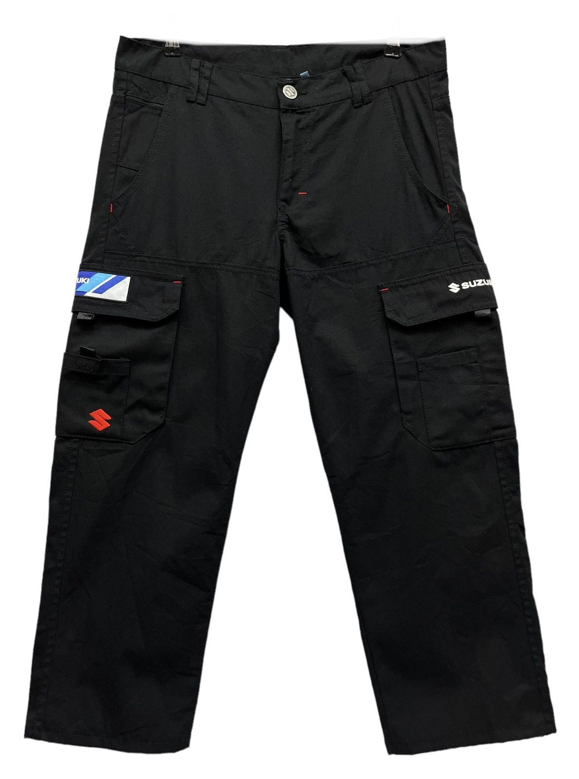 ICON Motorsports 🔥GERMANY TEAM SUZUKI RACING COLLECTION Cropped Cargo Pants Size US 31 - 1 Thumbnail