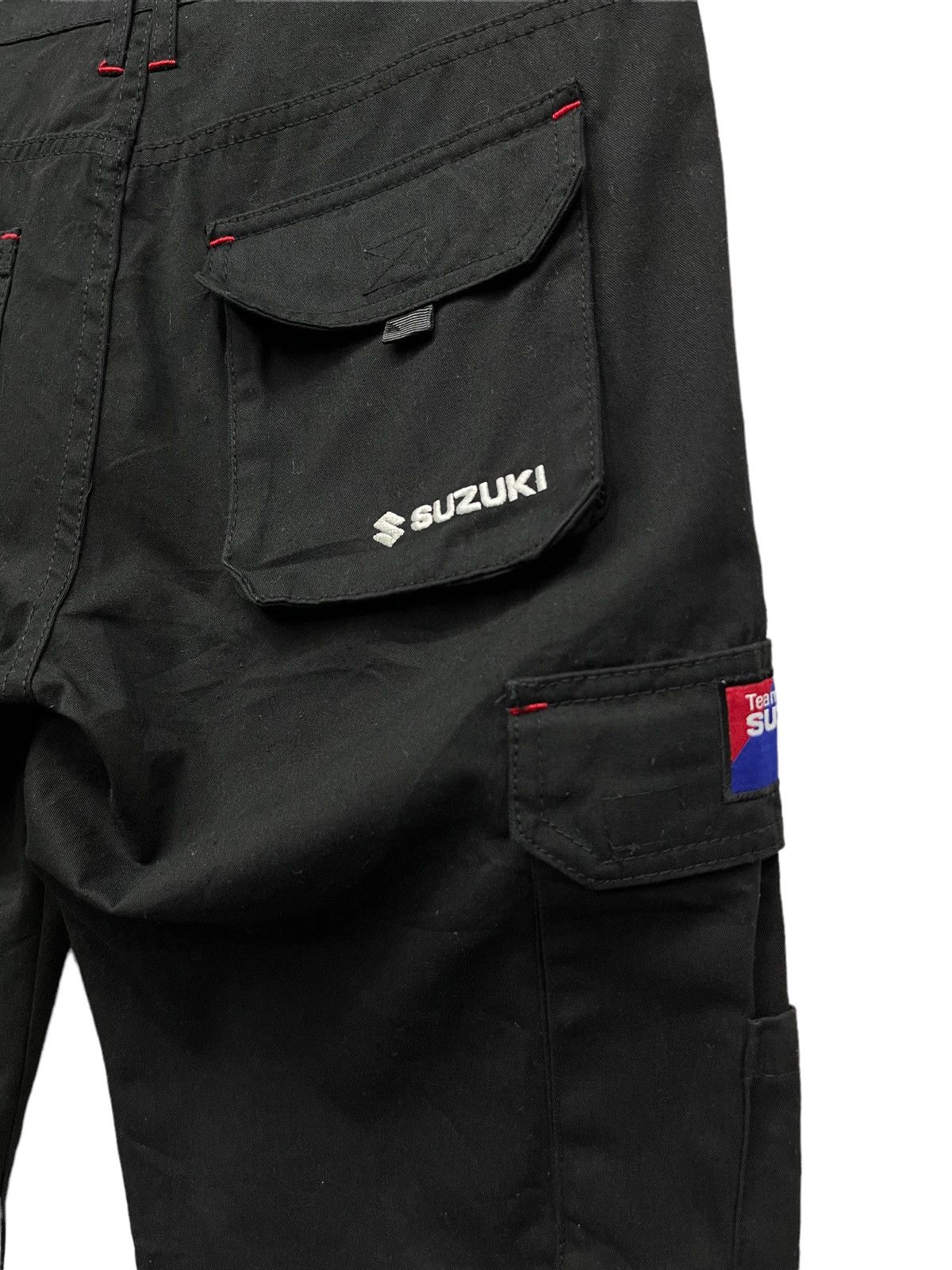 ICON Motorsports 🔥GERMANY TEAM SUZUKI RACING COLLECTION Cropped Cargo Pants Size US 31 - 9 Thumbnail