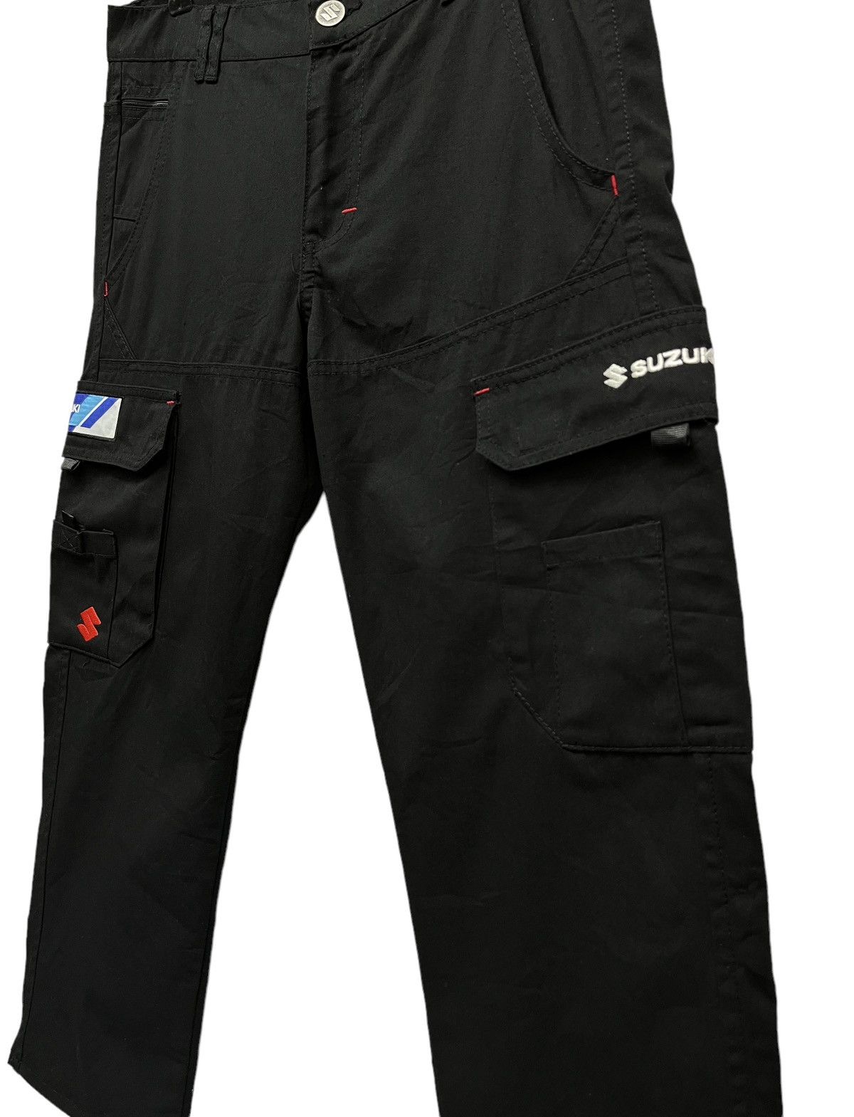 ICON Motorsports 🔥GERMANY TEAM SUZUKI RACING COLLECTION Cropped Cargo Pants Size US 31 - 5 Thumbnail