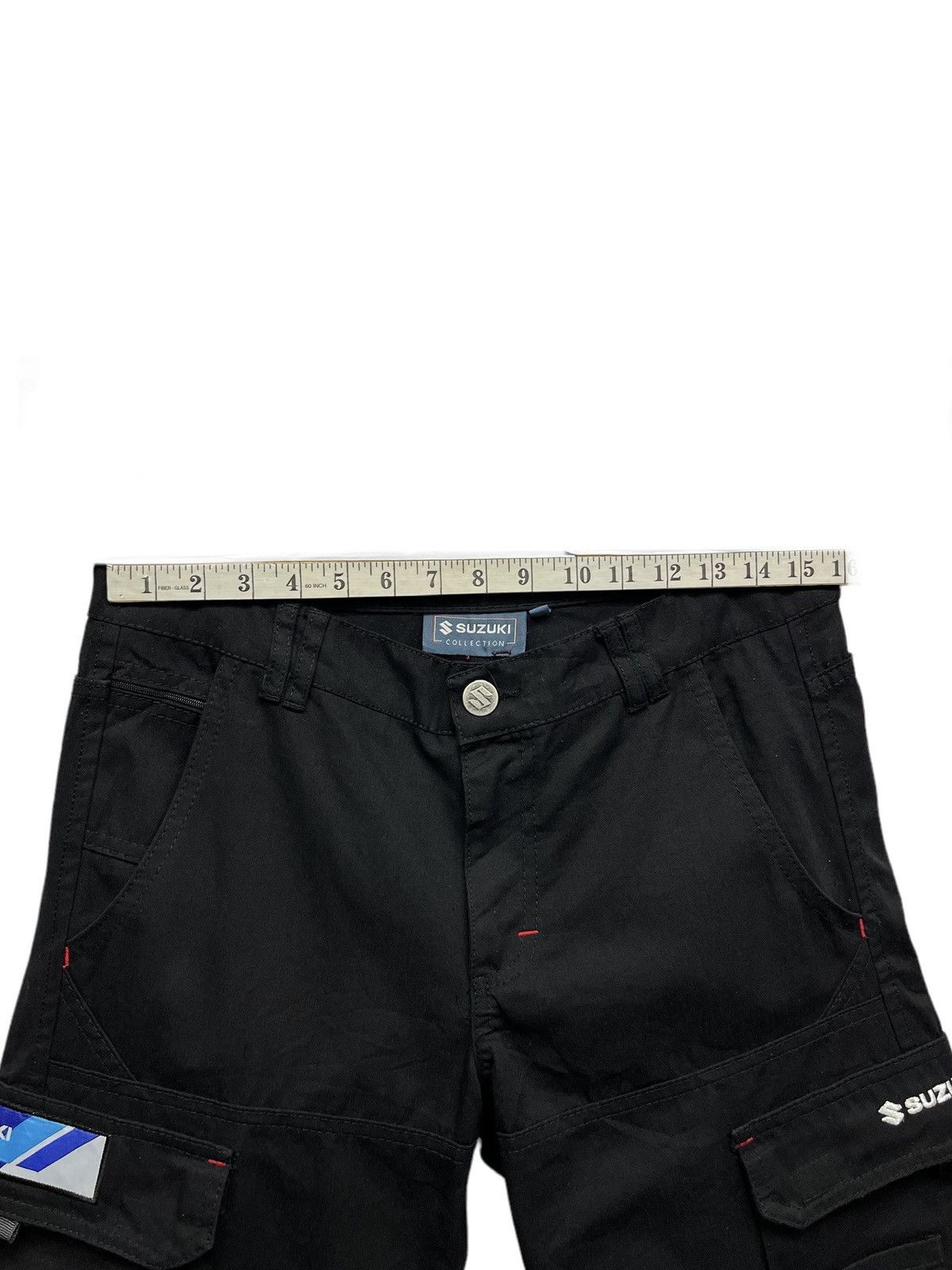 ICON Motorsports 🔥GERMANY TEAM SUZUKI RACING COLLECTION Cropped Cargo Pants Size US 31 - 14 Thumbnail