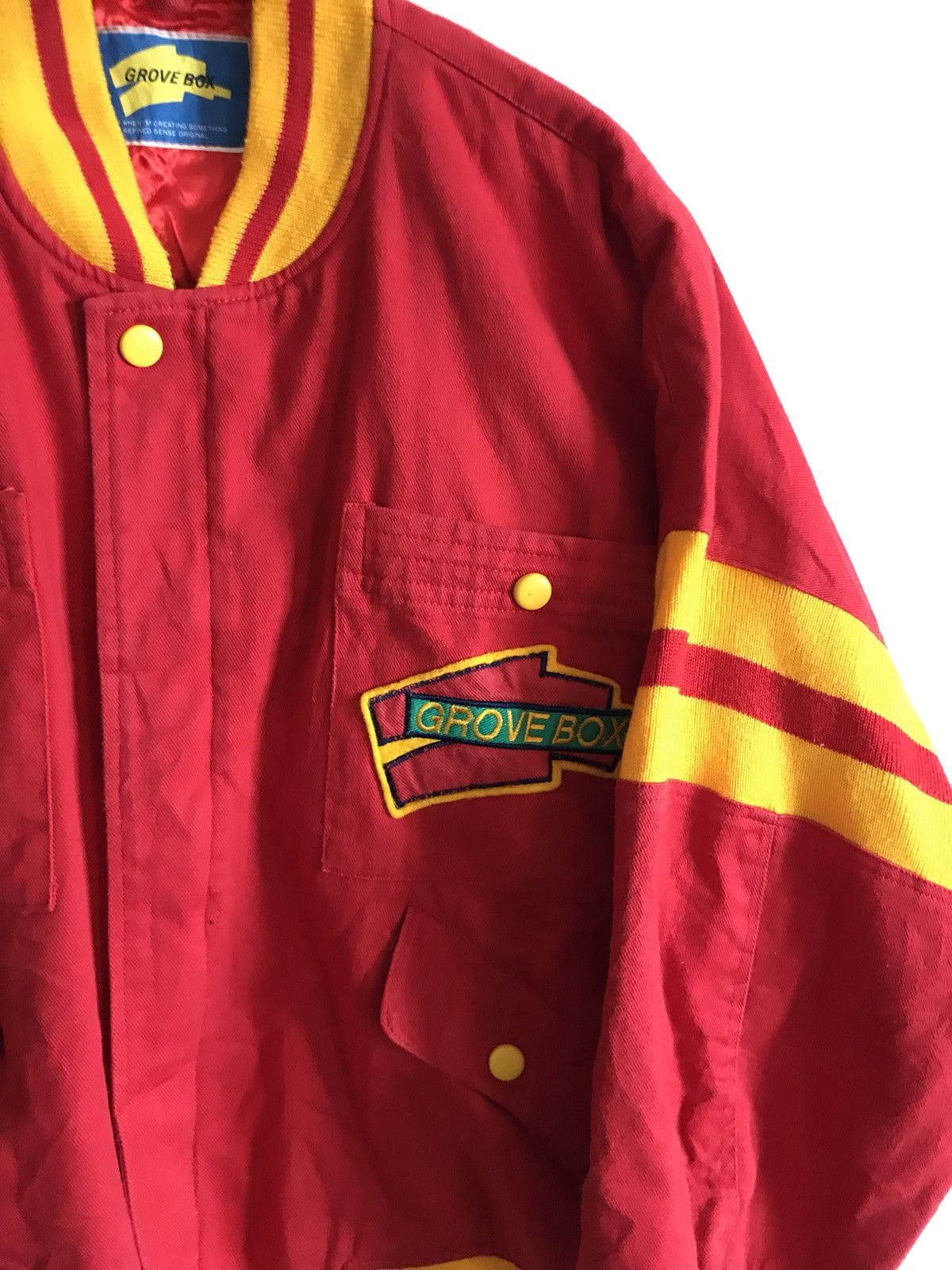 Japanese Brand × Vintage Vintage 1985 Generation Brand Grove Box Bomber Jacket Size US M / EU 48-50 / 2 - 5 Thumbnail