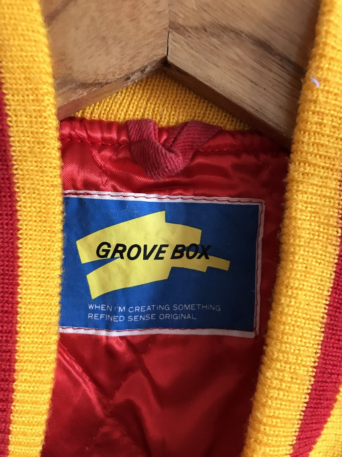 Japanese Brand × Vintage Vintage 1985 Generation Brand Grove Box Bomber Jacket Size US M / EU 48-50 / 2 - 7 Thumbnail