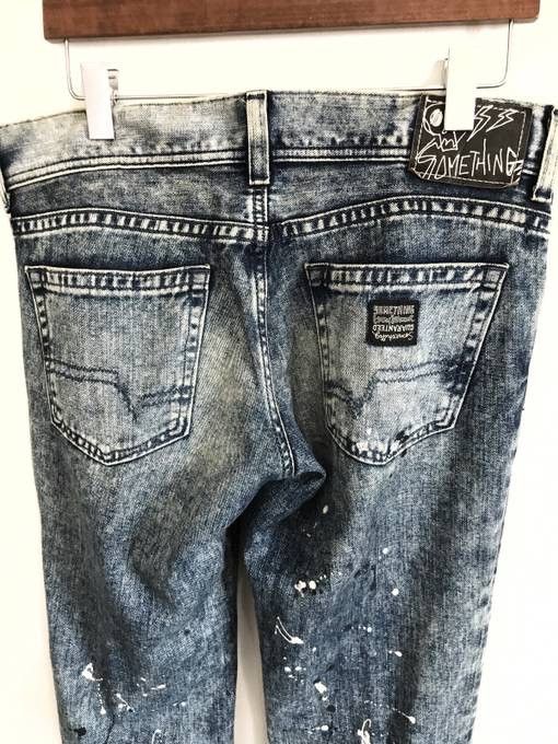 Lee Lee Acid Wash Splatter Paint Denim Distressed Painter Jeans Size US 33 - 4 Thumbnail