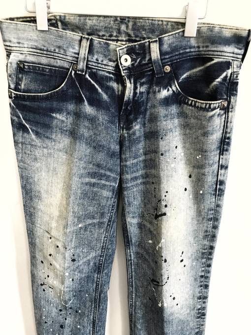 Lee Lee Acid Wash Splatter Paint Denim Distressed Painter Jeans Size US 33 - 3 Thumbnail