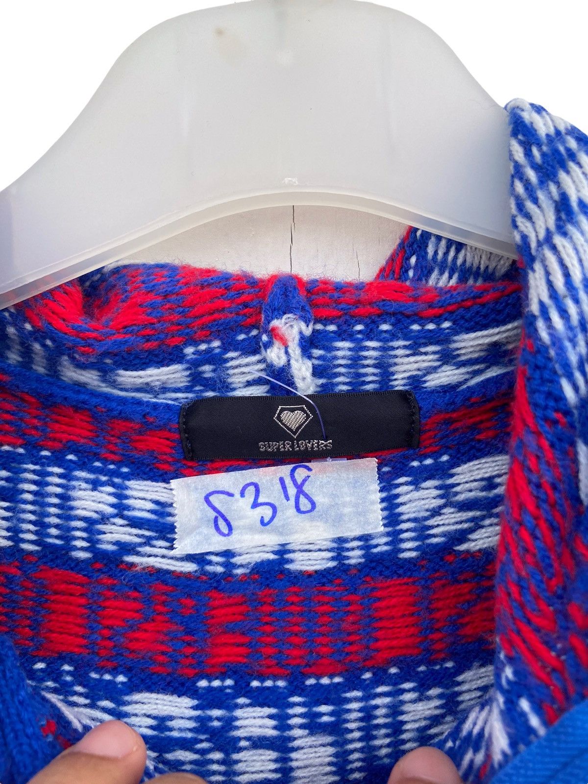 Designer × Japanese Brand Superlovers Knitted Spellout Hoodie Size US M / EU 48-50 / 2 - 3 Thumbnail