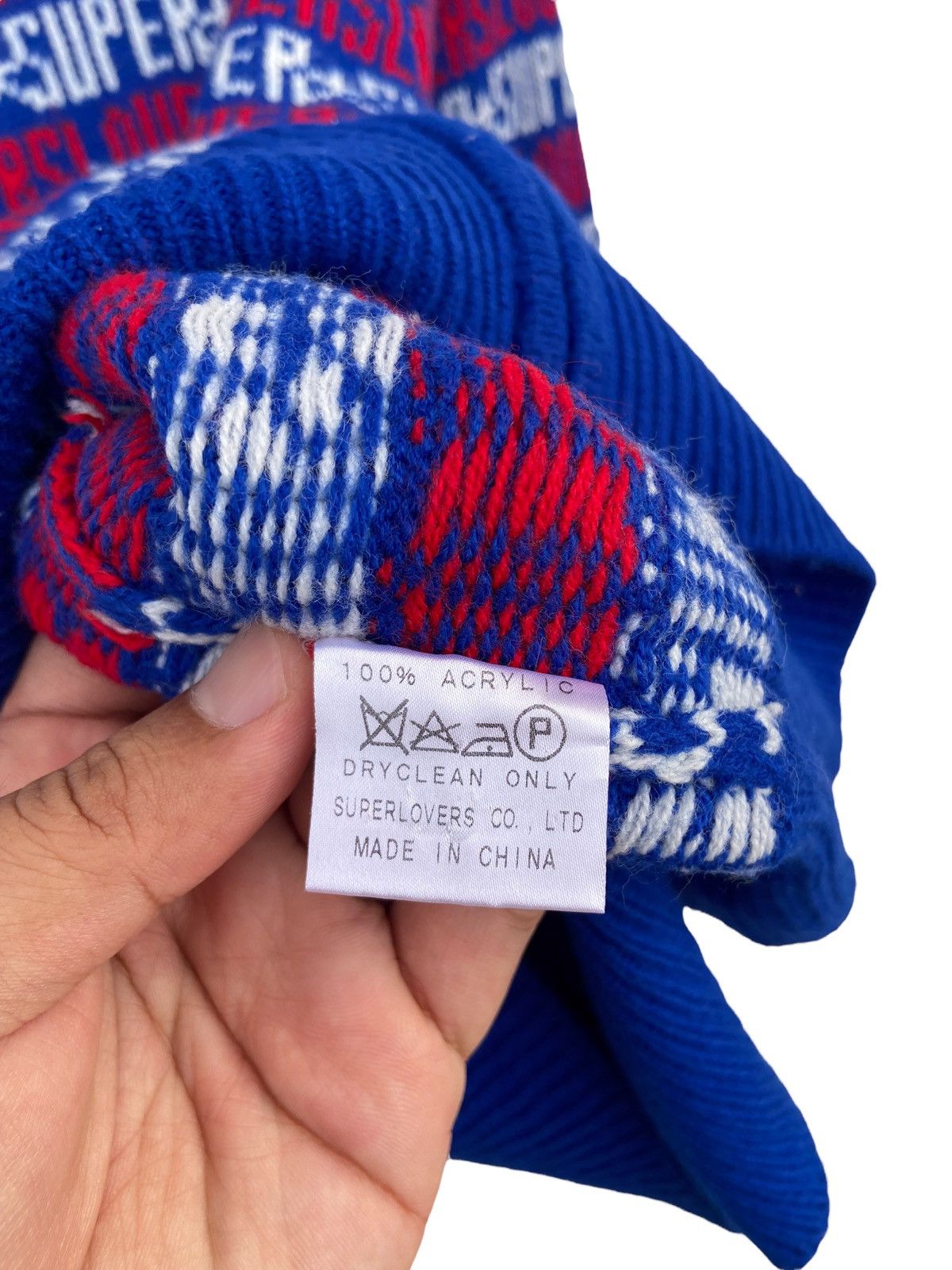 Designer × Japanese Brand Superlovers Knitted Spellout Hoodie Size US M / EU 48-50 / 2 - 4 Thumbnail