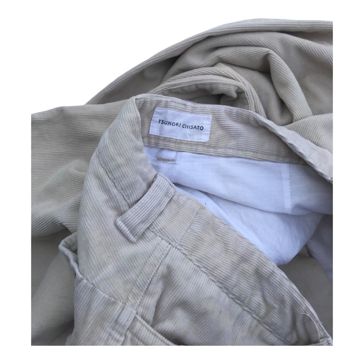 Tsumori Chisato Discolouration Tsumori Chisato Corduroy Three Quarter Pants Size 28" / US 6 / IT 42 - 2 Thumbnail